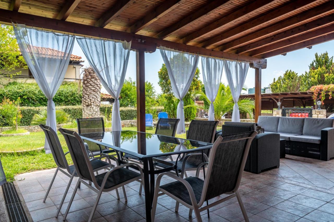 Blue Thea Luxury Villa In Afitos Afytos Exterior foto