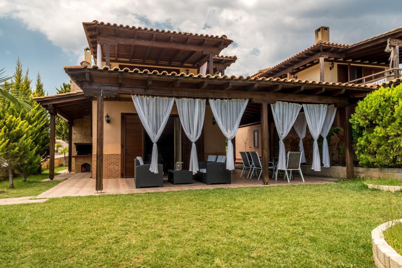 Blue Thea Luxury Villa In Afitos Afytos Exterior foto